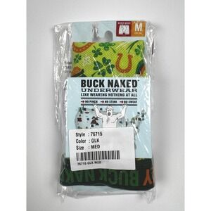 Buck Naked Mens "Get Lucky" Boxer Briefs Size Medium New In Packaging